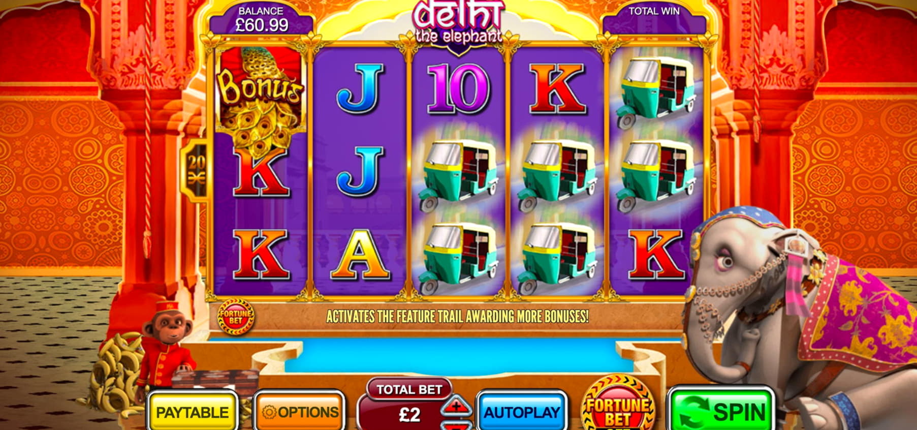 240 Percubaan berputar di Kasino Spin Palace